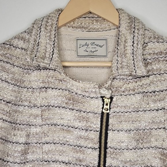 Lucky Brand Tweet Moto Jacket, Size M - Picture 2 of 13